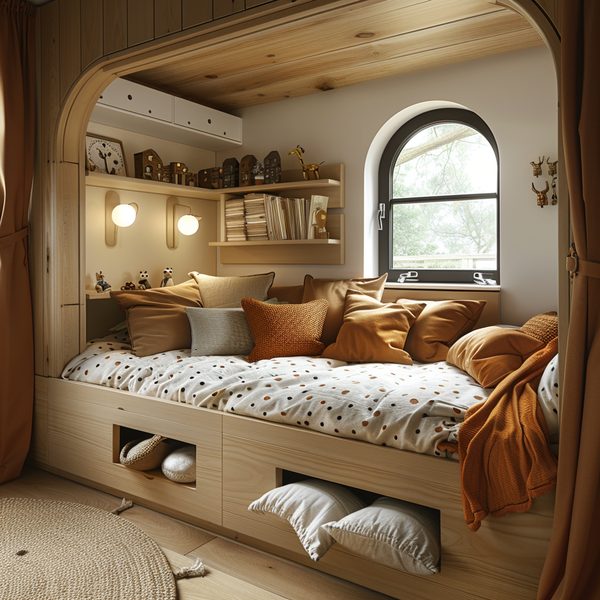 Optimiser l'espace: choisissez un lit enfant avec rangement